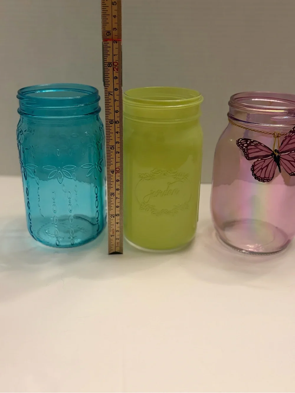 Charming Pastel Mason Jar Trio - Spring & Boho Home Decor Set